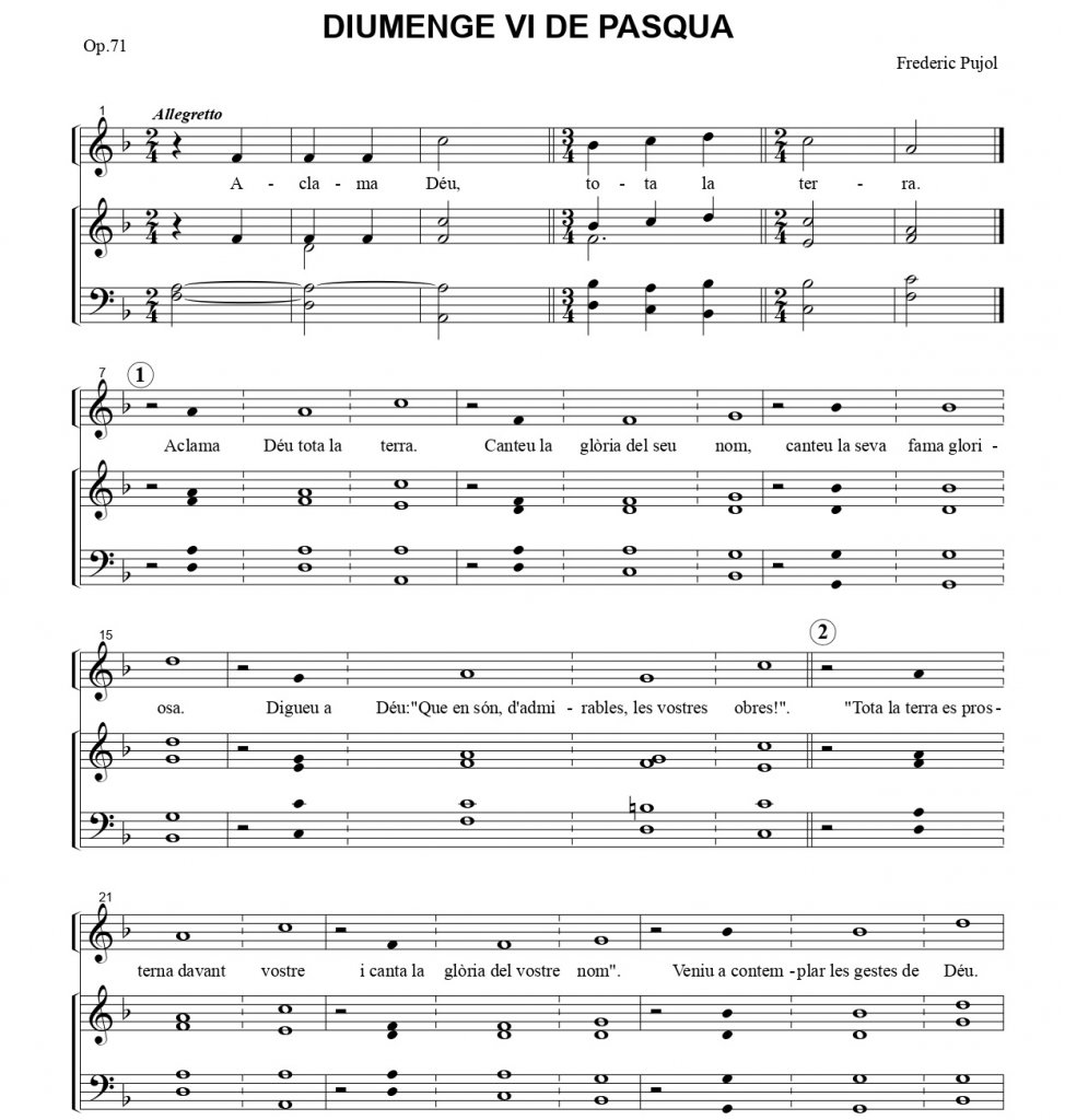 DIUMENGE VI DE PASQUA ANY A