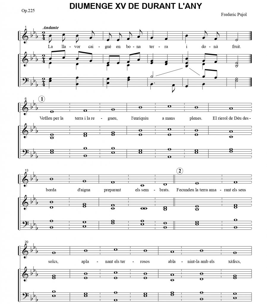 DIUMENGE XV DE DURANT L'ANY A