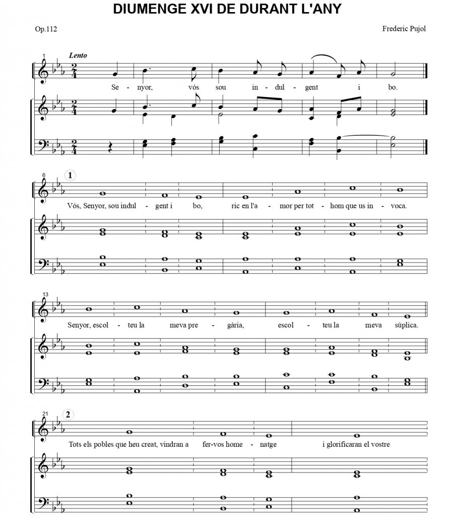 DIUMENGE XVI DE DURANT L'ANY A