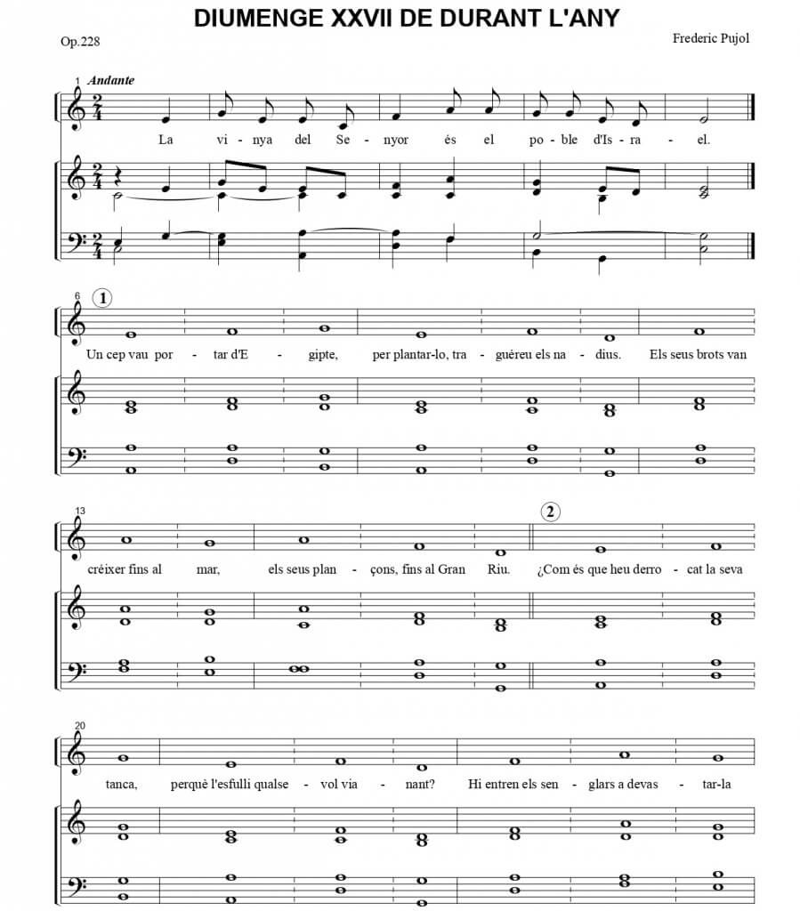 DIUMENGE XXVII DE DURANT L'ANY A