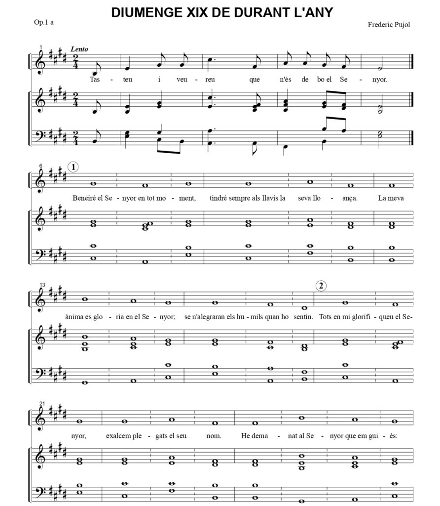 DIUMENGE XIX DE DURANT L'ANY B