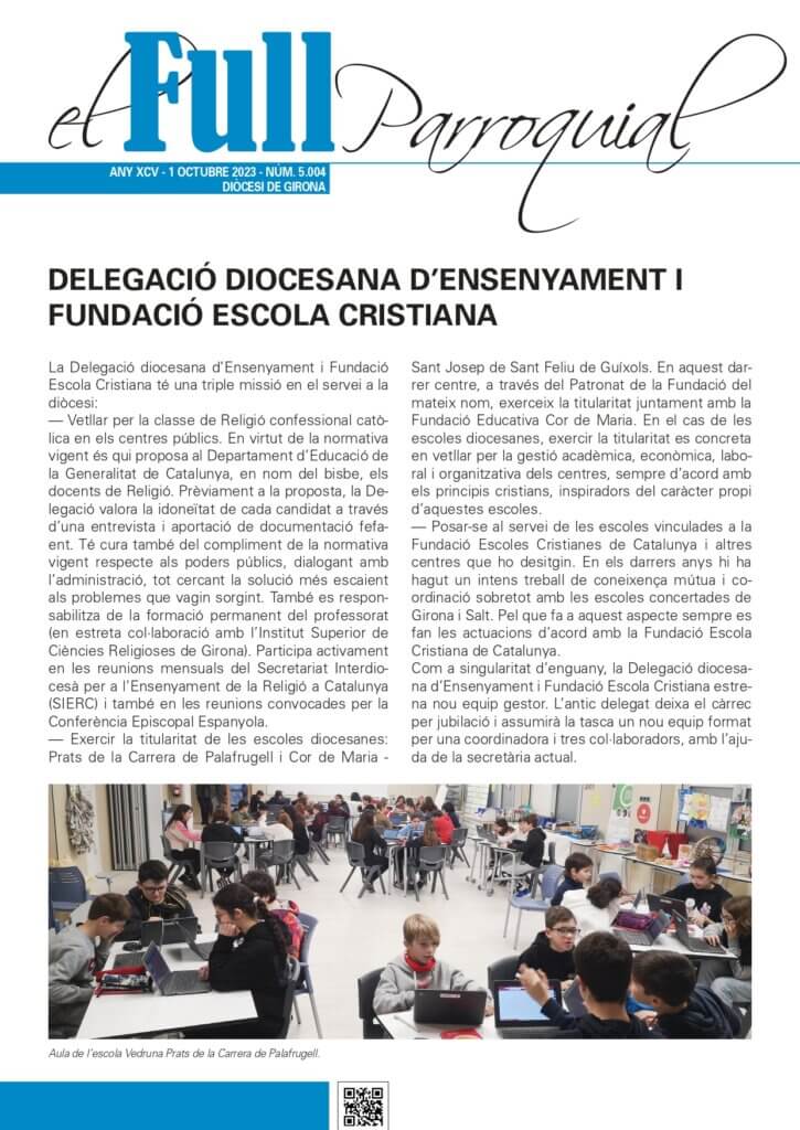 Full Parroquial 16 d’octubre de 2023