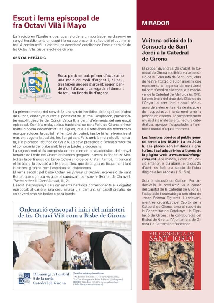 Full Parroquial 21 d´abril de 2024